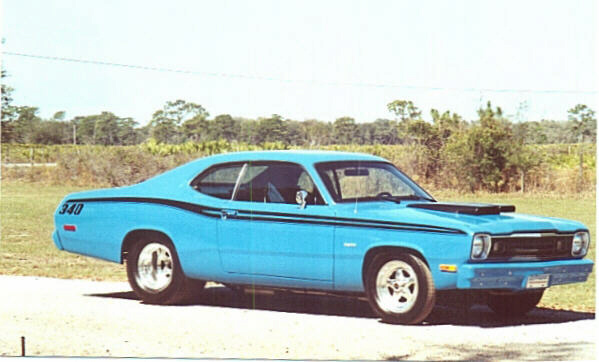 1973 plymouth duster 340 blue