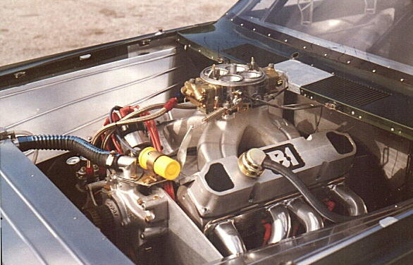 pro street plymouth duster engine bay